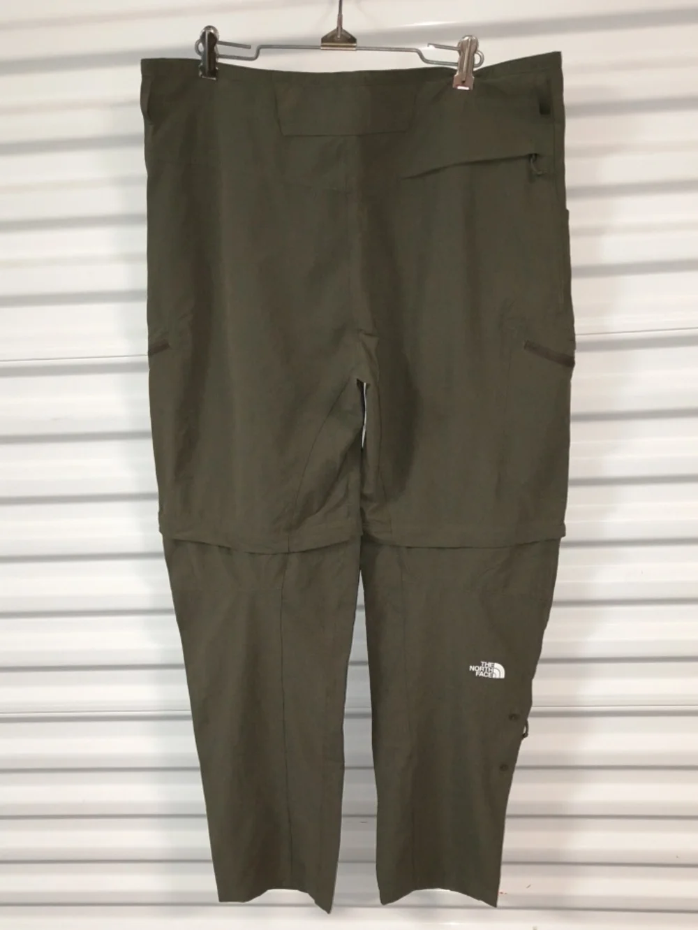 The North Face Exploration convertible zip off tapered utility trousers khaki